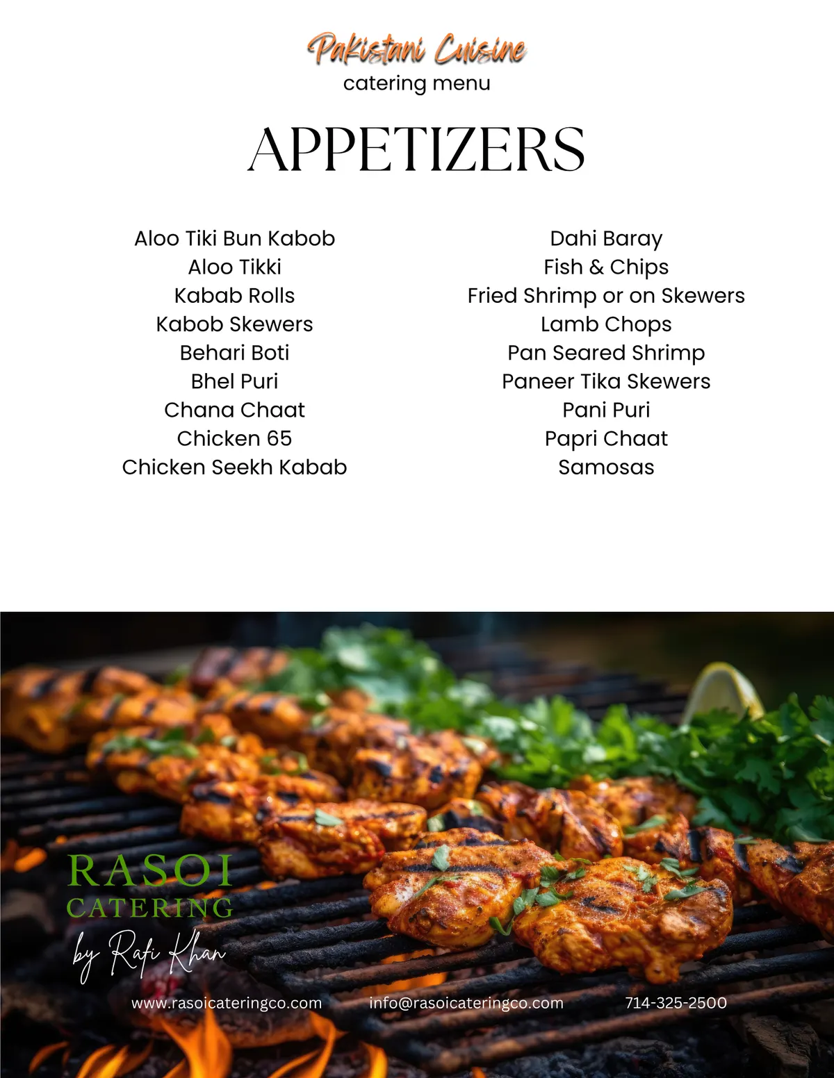 Pakistani menu page 2